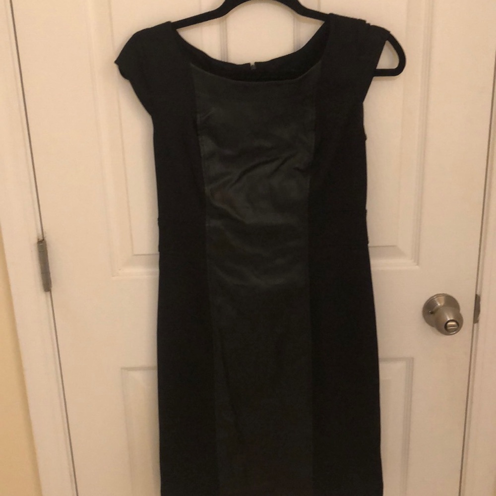 AGB faux Leather/Black dress